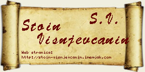 Stoin Višnjevčanin vizit kartica